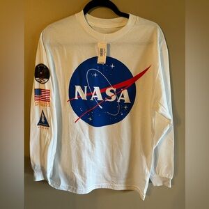 Buzz Aldrin White Graphic Tee